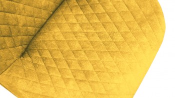 Стул «Оливер» К1С Черный муар/Микровелюр Wellmart Yellow в Карасуке - karasuk.mebel54.com | фото