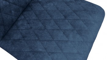 Стул «Стенли» К1С Черный муар/Микровелюр Wellmart Blue в Карасуке - karasuk.mebel54.com | фото