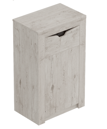 Тумба с дверцей и ящиком Соренто Дуб бонифаций/Кофе структурный матовый в Карасуке - karasuk.mebel54.com | фото