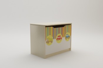 Ящик для игрушек Клаксон (Бежевый/корпус Клен) в Карасуке - karasuk.mebel54.com | фото